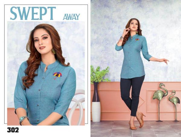 Trendy Sanity 2 Rayon Fancy Western Top Catalogue